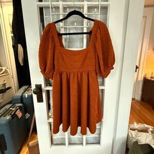 Free People Violet Mini Dress in Cinnamon/Orange Size S (NWT)